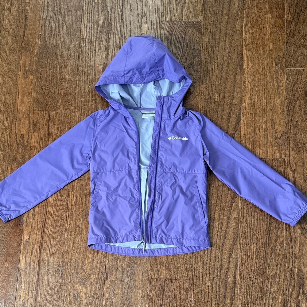 Columbia Kids Lavender Rain Shell/Windbreaker - Picture 1 of 4
